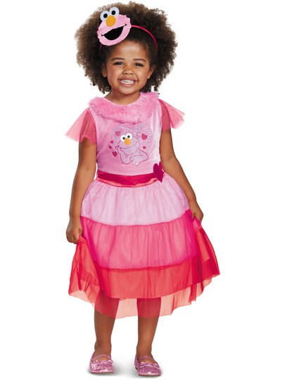 Girls Classic Sesame Street Elmo Pink Dress With Headband Costume, Size: XS | Michaels Girls Classic Sesame Street Elmo Pink Dress With Headband Costume, Size: XS | Michaels